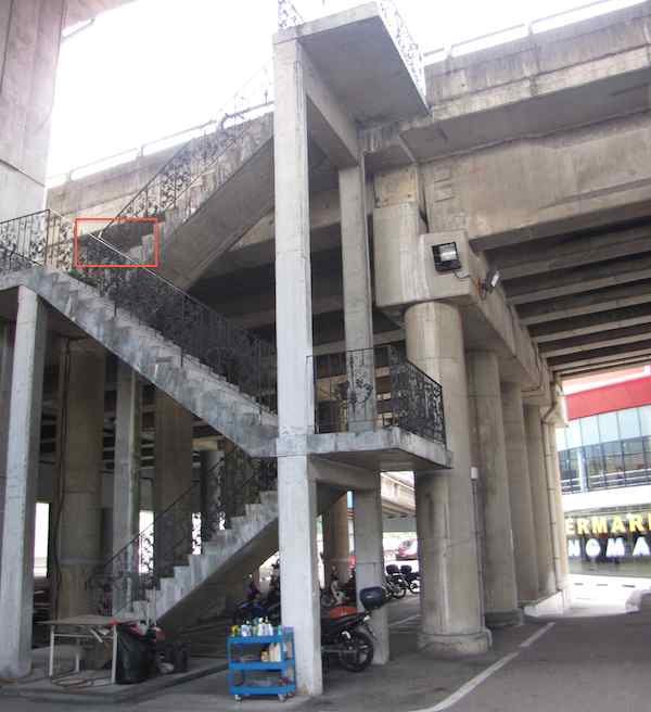 View of the stairway